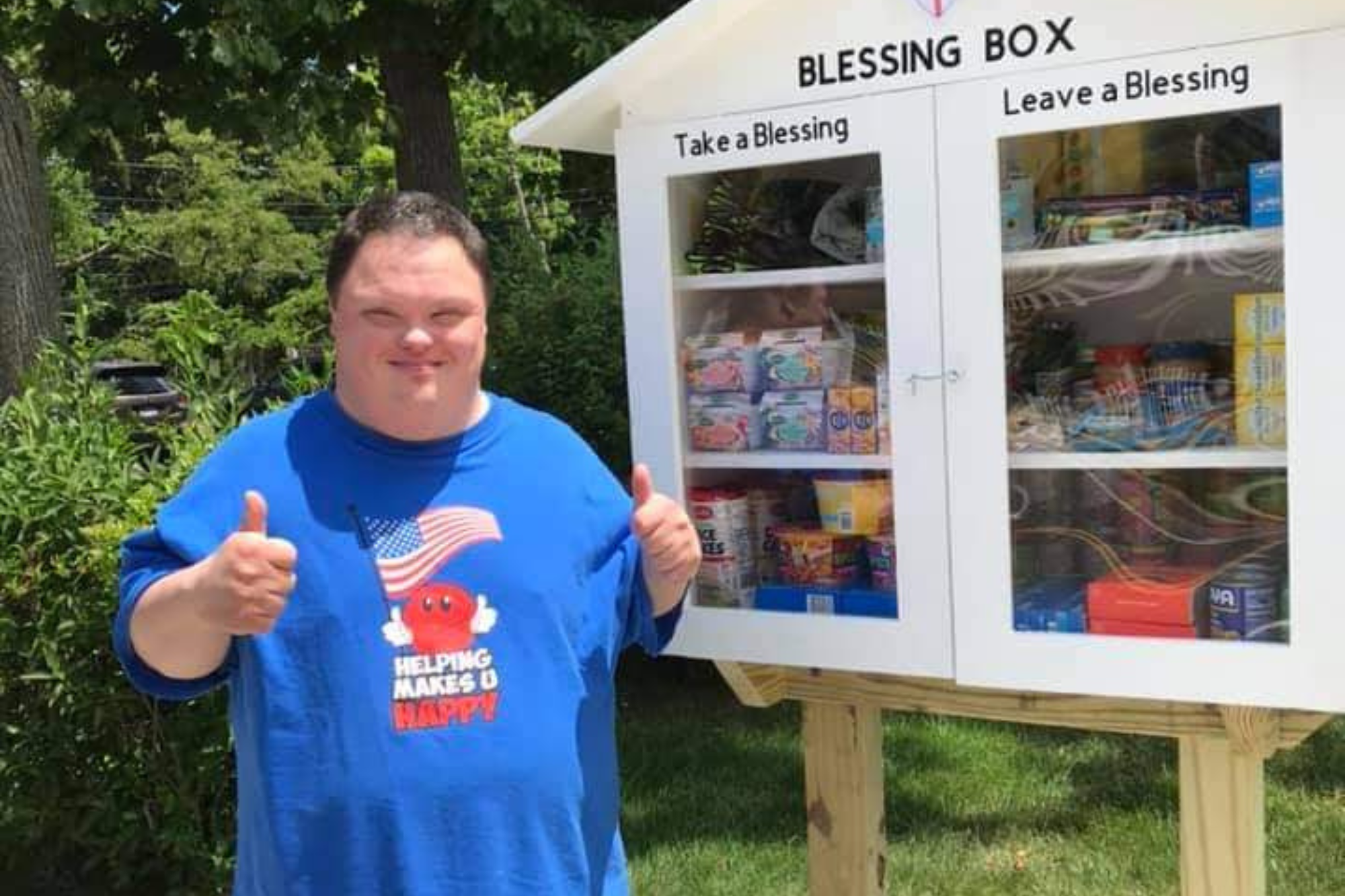 Neighbors Being Human Blessing Box