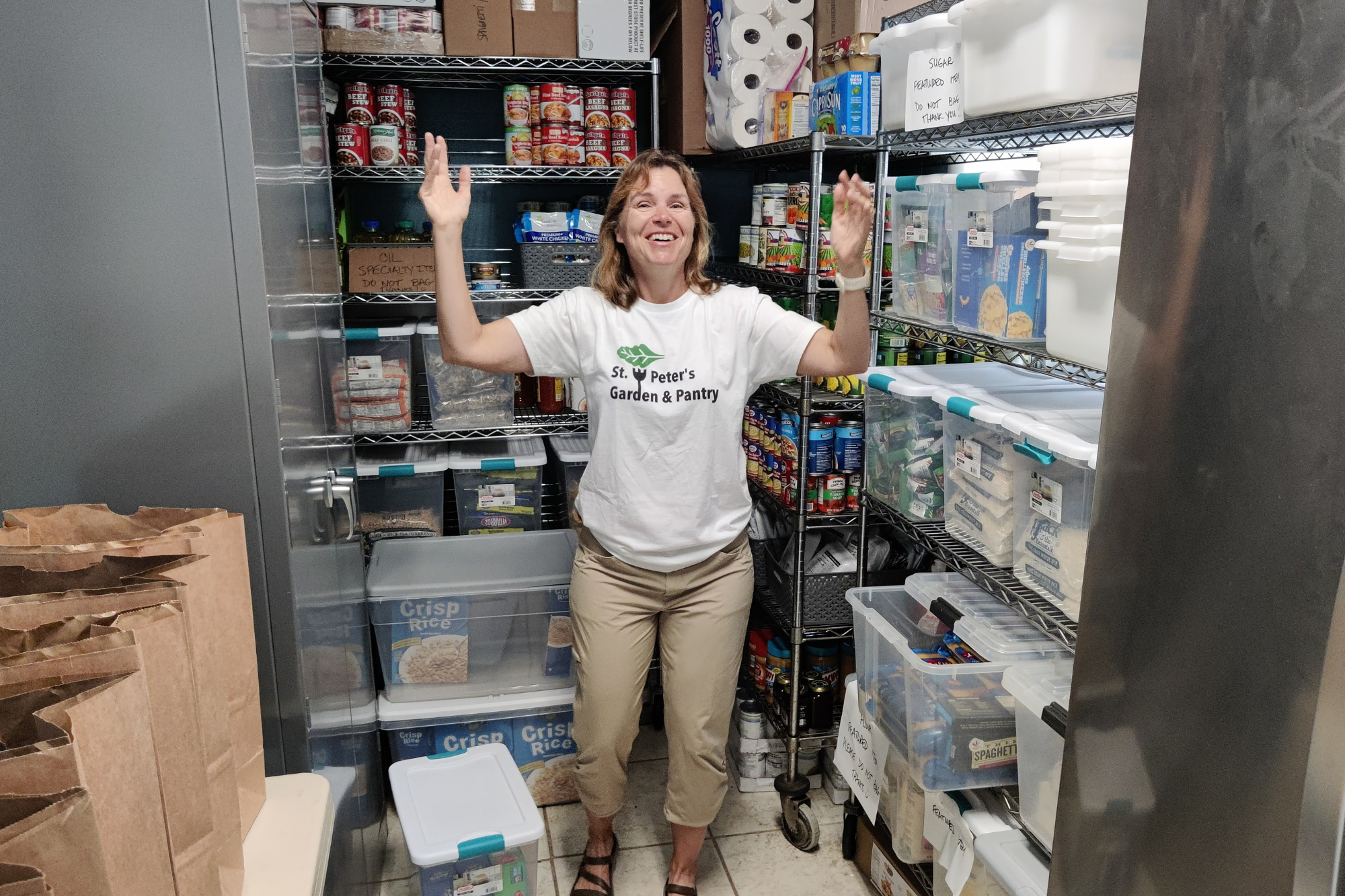 St Peters by the Sea pantry shelves