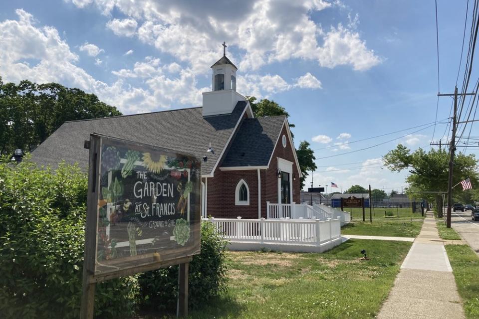 Garden at St. Francis sign