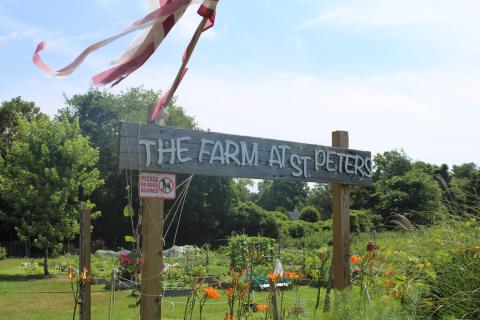St Peter's Farm Sign